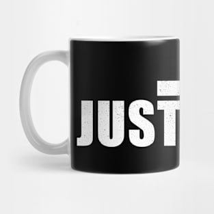 Justified Jesus Cross Christian Faith Mug